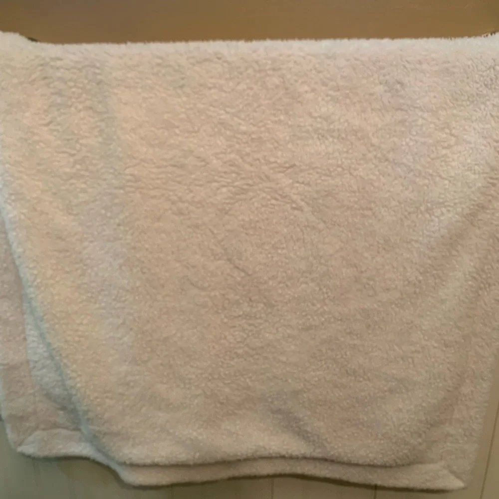 Baby 1st Christmas Thro Blanket Micromink Sherpa Back 30x40 Super Soft
